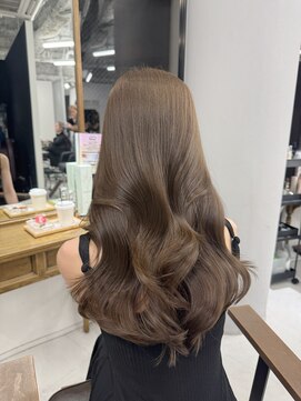 ハピネス 梅田茶屋町店(HAPPINESS) 韓国ヘア/レイヤーカット/髪質改善/顔周り/ブリーチなしベージュ