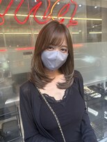キング 梅田店(K!ng)&nbsp;縮毛矯正髪質改善ハイライトレイヤーカット梅田美容室エクステ