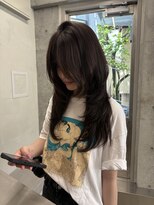 キーチェ 梅田中崎町(keych)&nbsp;毛流れレイヤーカット/ミディアム/髪質改善/縮毛矯正