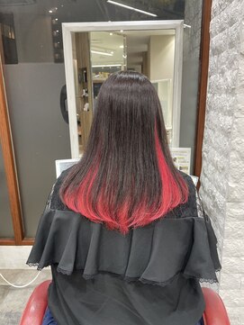 レディース/ウルフ/ブリーチカラー/20代/30代/インナーカラー