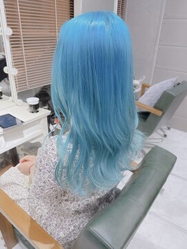 デイズ(days) 水色ブルーアッシュネイビーブルーカラーデザインカラー原宿渋谷