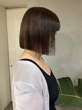 シア(sia) ぱつっとbobぱつっとボブ髪質改善髪質改善カラーレイヤー心斎橋