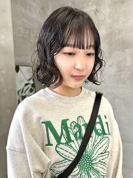 テトヘアー(teto hair) あご下ボブ　ボブパーマ　ニュアンスパーマウェーブ20代30代
