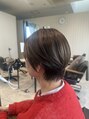 エクファ ヘアエステアンドスパ(ex-fa hair esthe&spa)&nbsp;ショートスタイルはハンドブローだけで形に。クセ毛もお任せ！