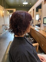 ヘアダイニング ボア(hair dining BoA's) 【Yuta】大人ボブパーマ/チェリーブラウン