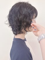 モリオフロムロンドン 原宿本店(morio from London)&nbsp;【morio 原宿】ひし形ニュアンスウルフレイヤーパーマ　外国人風