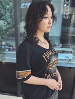 ルアウハク 梅田(LUAU Haku) 【stylist タクノ】ウェット/レイヤーミディアムパーマ