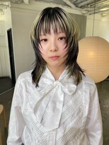 カシェ ナカザキ(CACHE NAKAZAKI) ギザバング/レイヤーカット/デザインカラー