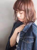 コス(kos) 『nanuk*UEKI』セットしやすいクセ感パーマ*透け感オレンジ