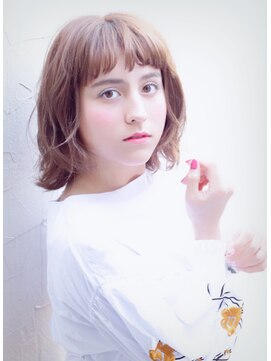 ヘアアンドメイク エジェリ(hair&make egerie) 短めバング♪ブリティッシュボブ ハイライト 恵比寿