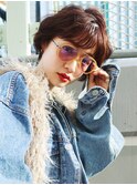 カジュアルショート_ウェーブパーマフォギーベージュ_7471