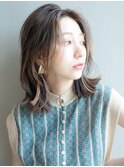 レイヤーカット_オリーブカラーハイライトカラー_78049
