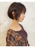 ミニボブ ショートボブ 前下がり