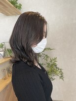 アグ ヘアー グローブ 八日市店(Agu hair grove) くびれ巻きで大人っぽく♪韓国風ミディアム