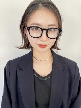 ガーデン タチカワ(garden tachikawa) 暗髪/切りっぱなし/シースルーバング/髪質改善/アッシュブラック