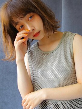 ソヨン 蟹江店(SOYON) 大人ボブ マロングレージュ 外はねボブ