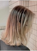 【バレイヤージュ/ホワイトベージュ】20代30代40代