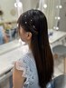 【16時以降】 パールorラメorリボン付きヘアセット￥2200-