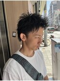 メンズ特化スタイリスト担当×ツーブロック×スパイキーショート