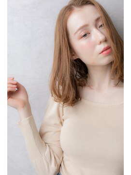 モッズヘア 越谷(mod's hair) センターパートハイトーンカラーくびれヘア313Y越谷20代30代40代