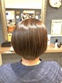 フラッシュ 高蔵寺店 美髪矯正でショートでも丸みを残して自然な感じに仕上がってま。