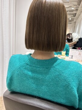 アヴァンス 西宮北口(AVANCE.) ◎ぷつっとボブ×ブリーチなしミルクティベージュ◎