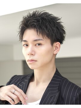 オーシャントーキョー シブヤジンナン(OCEAN TOKYO shibuya JINNAN) ベリショスパイキーショートべリーショートアップバングメンズ