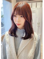 バランス ヘアーアンドアイラッシュ 野田店(balance.) 韓国風×ピンクブラウン