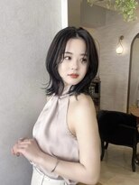 ネウィ 大分中央町店(newi)&nbsp;濱野《@rina.hamano》【グレージュ】×【大人ボブ】