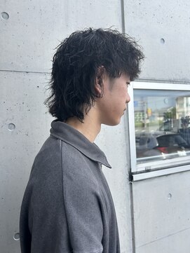 アチーブ ヘア デザイン(achieve hair design) メンズマッシュウルフパーマ緩めツイストスパイラルパーマ