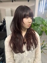 ジエクト カナウ(The Ect canow)&nbsp;レイヤーカット/フルバング/イメチェン/髪質改善/モーブブラウン