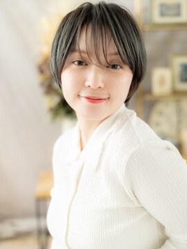 カバーヘア イヴ 戸頭店(COVER HAIR EVE) カーキグレージュ小顔束感マッシュショートa戸頭20代30代40代