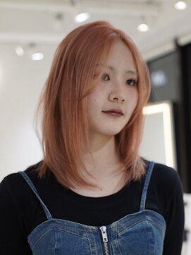 ロンドアンメゾン 原宿(Lond un Maison.) メルティカラーフェオレンジベージュ似合わせカットハイトーン