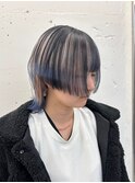 JILL STUDIO ブルーブラック×ブロンドベージュ/ショートウルフ