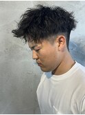 メンズショートショートパーマツイスパツイストスパイラル高崎