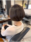 白髪活かした地毛ハイライト