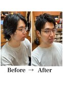 スタイルチェンジ/清潔感/束感/ショート/イメチェン/ビジネス