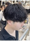 渋谷シャドウパーマ緩めパーマメンズパーマメンズカット20代