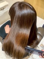 コルテ 倉敷西阿知店(CoRte.)&nbsp;髪質改善/ストレートロング/キャラメルブラウン/マンツーマン