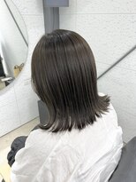 ビーヒアナウ N゜03 金沢駅西店(BE HERE NOW) くびれボブ×サンドベージュ