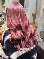 ロア 福岡天神本店(LORE)&nbsp;ダブルカラーミルクティーベージュカラーケアブリーチ韓国ボブ