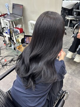 ファビ 渋谷(Fab) くびれヘア/暗めカラー/アプリコットオレンジ/縮毛矯正