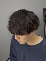 アーバンスタジオトウキョウ 下北沢店(URBAN STUDIO TOKYO)&nbsp;緩め波巻きシャドウパーマのマッシュスタイル【下北沢/men's】