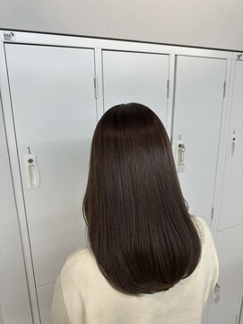 暗髪ロング/髪質改善/武蔵小杉/うる艶/縮毛矯正/新丸子/イルミナ