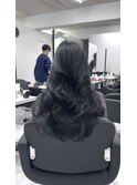 レイヤーカット×アッシュグレー