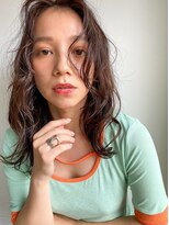 ホネン(honen)&nbsp;顔回りレイヤーマロンベージュイルミナ髪質改善薬院大通天神韓国