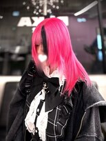 ディーカヘアーセンダイ(Di KA HAIR sendai)&nbsp;ビビッドピンク×セクションカラー