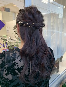 ヘアールーム ミルゥ(hair room MILOU) 清楚系ハーフアップ