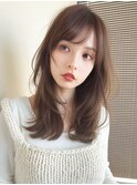 レイヤーカット*セミロングヘア*顔周り*透明感カラー*髪質改善
