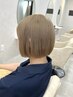 【yuto限定】ダメージケア付◎透明感ブリーチオンカラー+似合わせカット